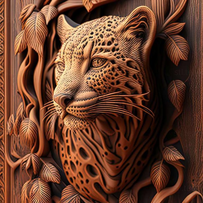 3D model leopard (STL)